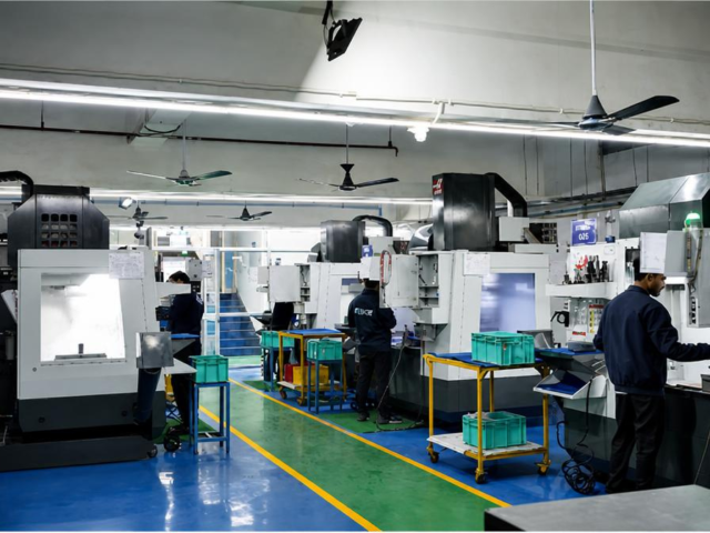 Machining floor
